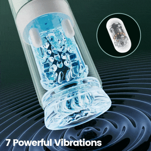 Starry Gaze 4 in 1 Dual Egg Vibrator Rotating Thrusting Suction Masturbator - Image 3