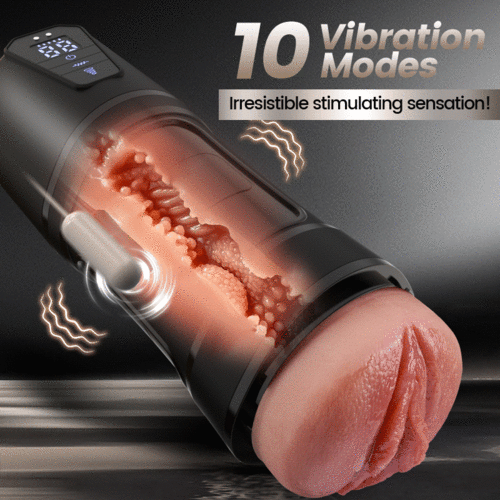 Challenger 10 Vibrations 5 Suctions Ultra-Realistic Vagina Simulated Masturbator - Image 2