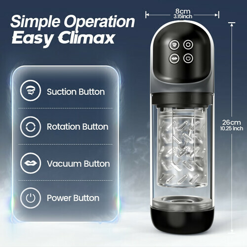 Night Elf 7 Rotation Suction Vacuum Pumps Masturbator - Image 4